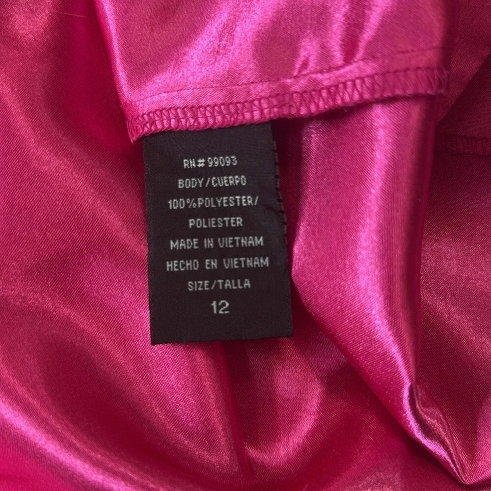 Dana Kay Womens Pink Satin Sheath Dress with Matching Bolero‎ Jacket Set 12